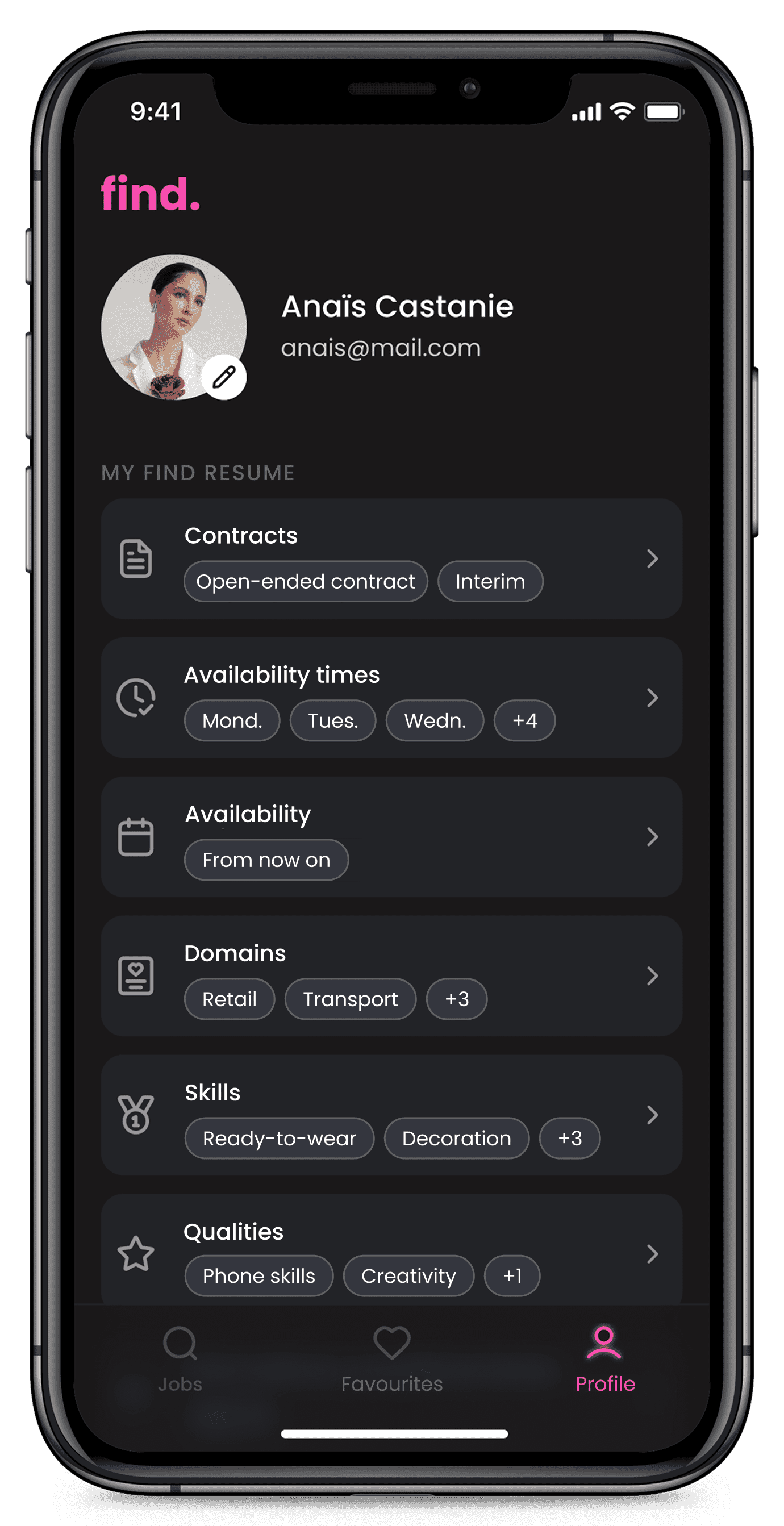 Swiping through events